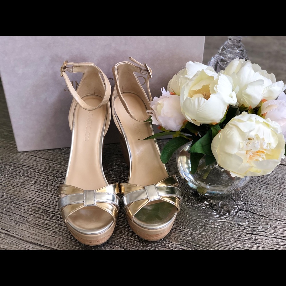 New Jimmy Choo Parson wedge with box and receipt!